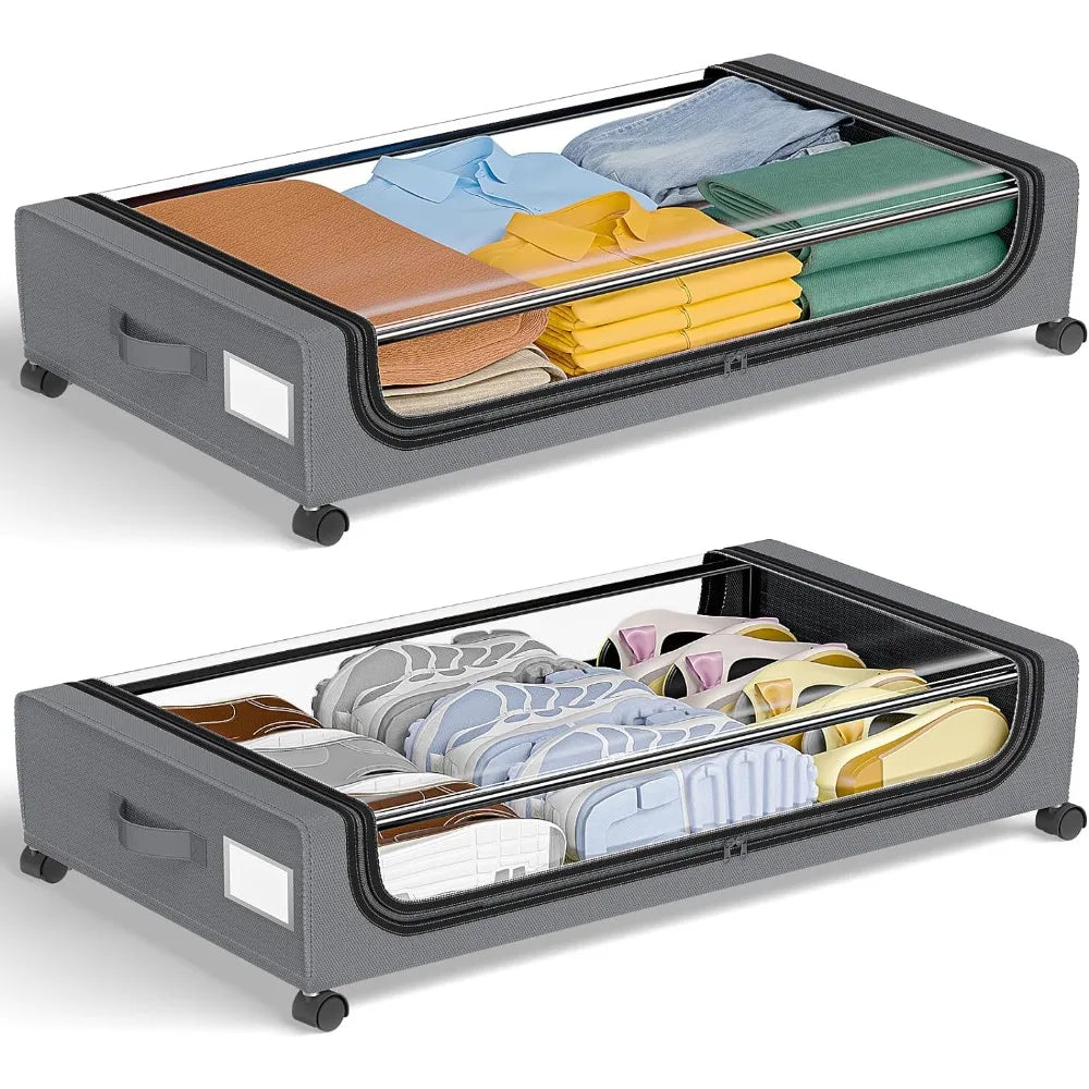 Almacenamiento bajo la cama Caja organizadora