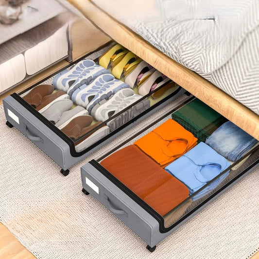 Almacenamiento bajo la cama Caja organizadora